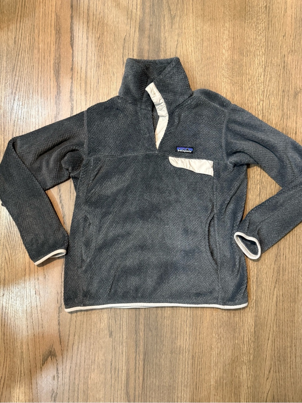 Patagonia Re-Tool Snap-T Pullover-Gray-Size Medium